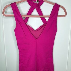 Vibrant Magenta Sleeveless Bodysuit